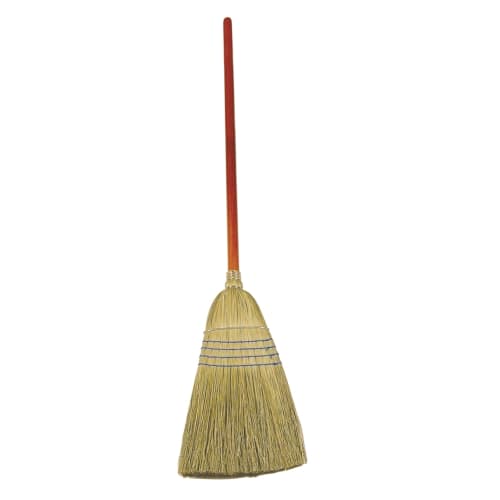 Rubbermaid Warehouse Heavy Duty Corn Broom, 1-1/8 In Wood Handle